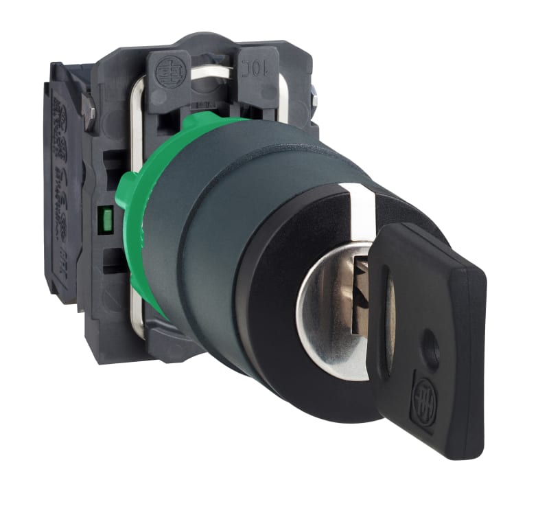Key switch, key-out centre, 3-Pos (XB5AG33)