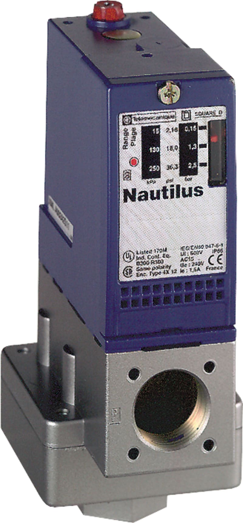 Telemecanique XMLA002A2S11 Pressure Switch, 0–2.5 bar