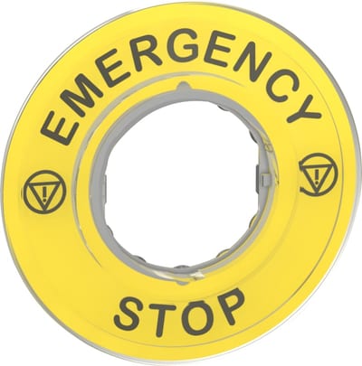 3D emergency stop sign Ø60, Imperial