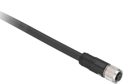 Telemecanique XZCP29P11L2 Sensor Cable, M12 female straight, 2 m