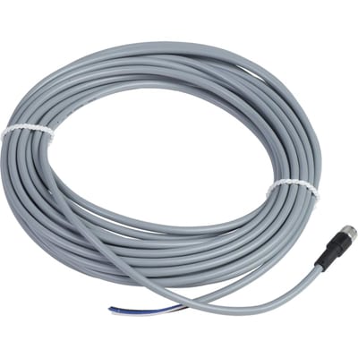 Telemecanique XZCPV2737L10 Sensor Cable, M8 male straight, 3-pin, PVC, 10 m