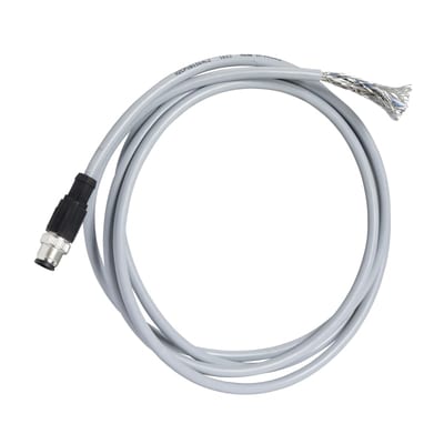 Telemecanique XZCPVB1564L2 Sensor Cable, M12 male, PVC, 2 m