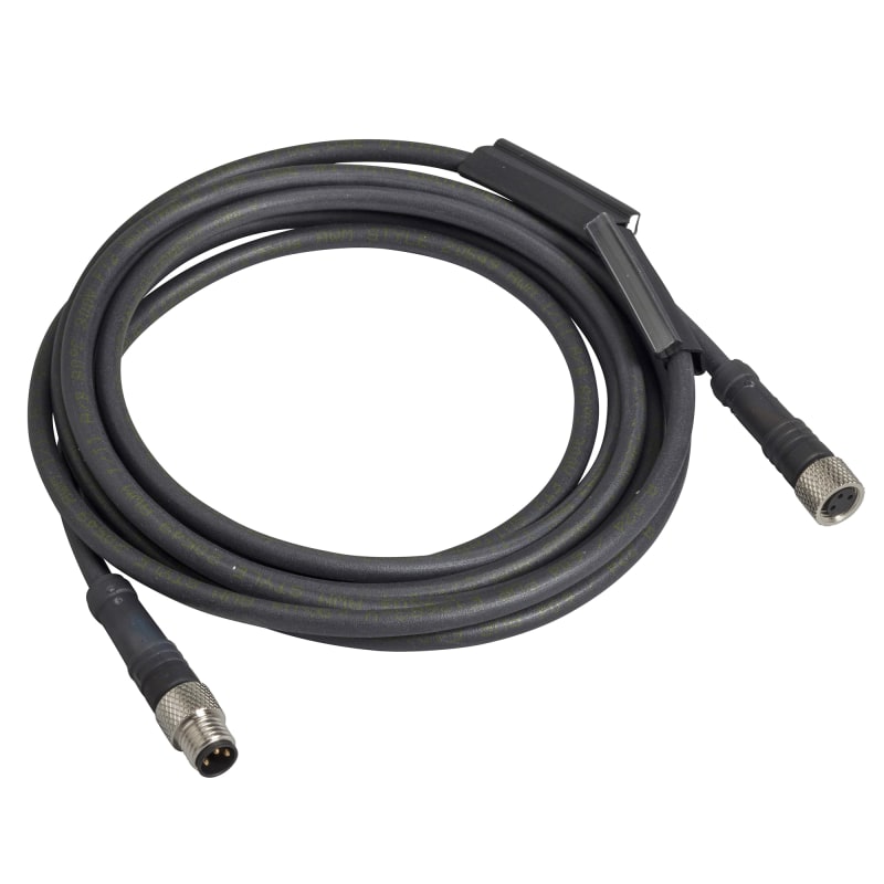 Telemecanique XZCR2705037R1 Sensor Cable, M8 to M8, 1 m