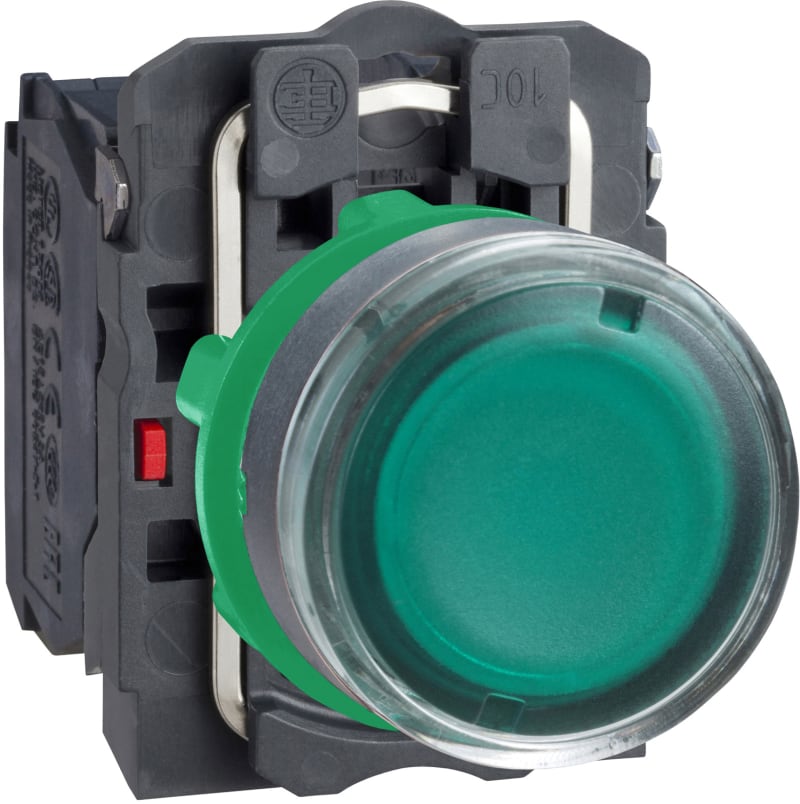 Illuminated Push Button,GREEN 1NC+1NO (XB5AW3365)