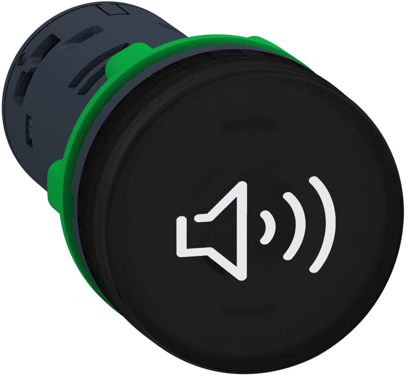 Schneider Electric XB5KSM Complete buzzer, plastic, Ø22, continuous or intermittent tone, 230…240 V AC