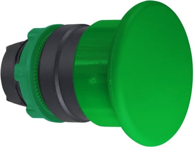 Mushroom Pushbutton Head Green Ø40 mm