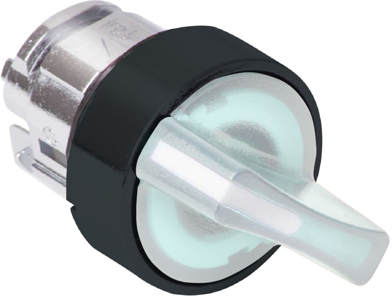Selector switch with LIGHT 3ST.RET.FR.H/V WHITE (ZB5AK1513)