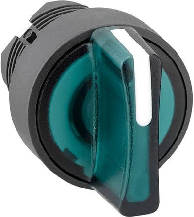 Selector switch with LIGHT 3POS.IMP Green LED