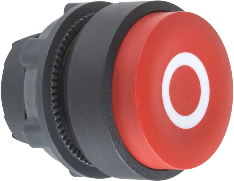 Schneider Harmony XB5 Projecting Red Push-Button Head, Marked 0 (ZB5AL432)