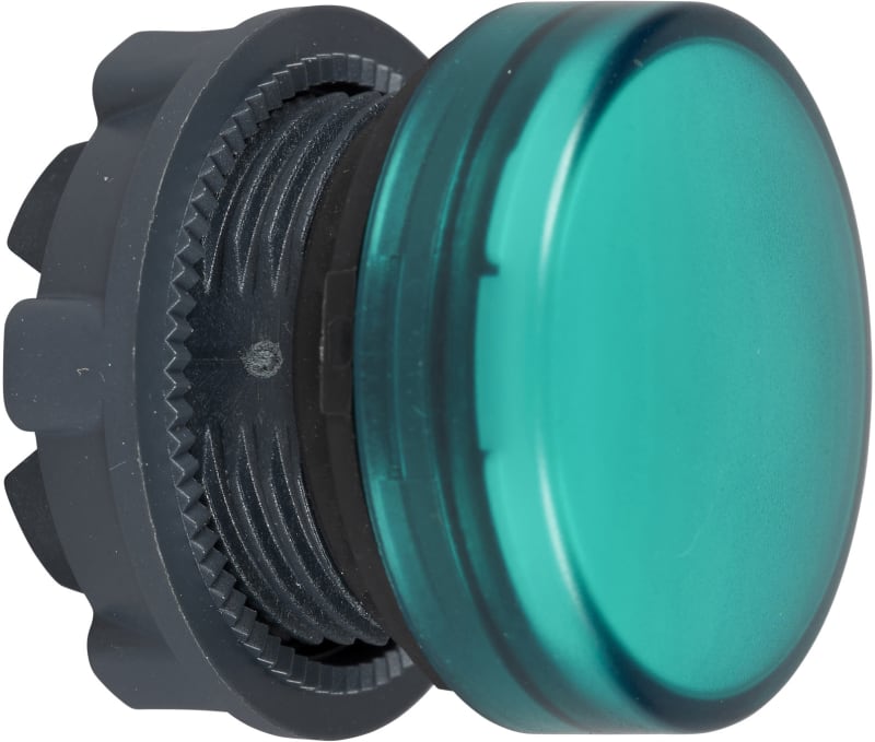 Schneider Electric ZB5OF03 green pilot light head ø22 plain lens for BA9S bulb