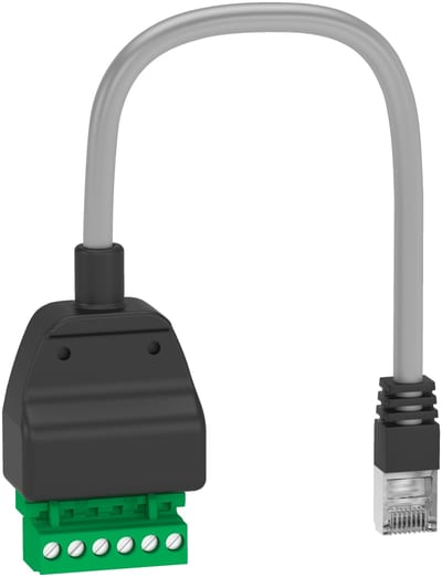 Schneider Electric RJ45 to open connector modbus adaptor LV434211