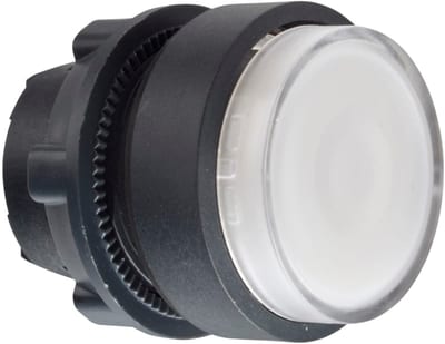 Schneider Electric ZB5AW113 Illuminated Push-Button Head, Projecting, White LED