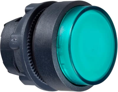 Schneider Electric Harmony XB5 Illuminated Push-Button Head, Projecting, Green LED
