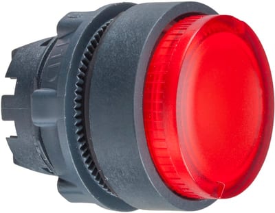 Illuminated push-button head, raised, red LED (ZB5AW143)