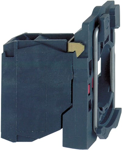 Schneider Electric ZB5AZ104 Single contact block with body/fixing collar, plastic, screw clamp terminal, 2 NC