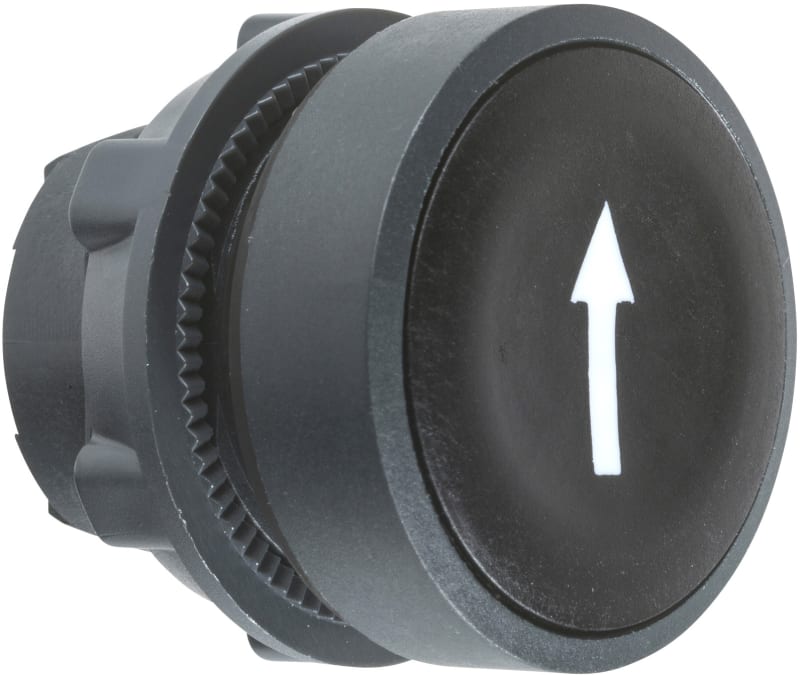 Schneider Electric ZB5AA335 Push button head, plastic, flush, black, Ø22, spring return, marked DOWN ARROW