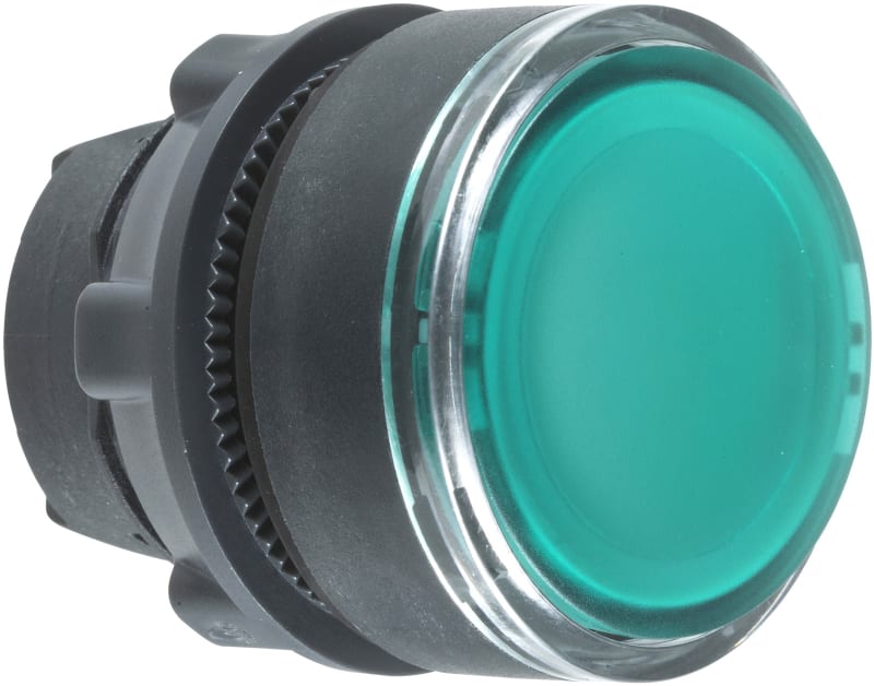 Push-Button Head Green TRANSP.F/E (ZB5AA38)