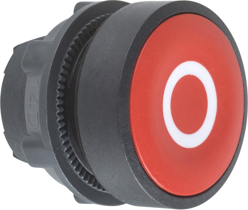 Schneider Electric ZB5AA432 red flush pushbutton head Ø22 spring return "O