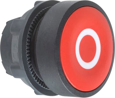 Schneider Electric ZB5AA432 red flush pushbutton head Ø22 spring return "O