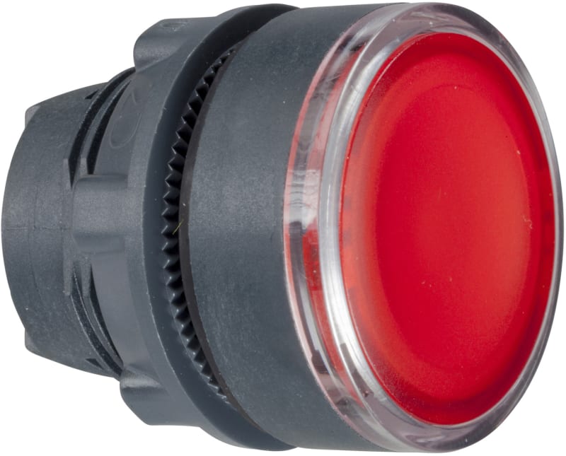 Push-Button Head RED TRANSP.F/E (ZB5AA48)