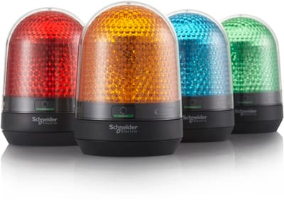 Warning Lamp with Buzzer AC Blue