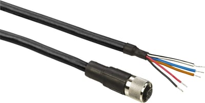 Telemecanique XZCP11V12L2 Sensor Cable, M12 female straight, 5-pin, PUR, 2 m