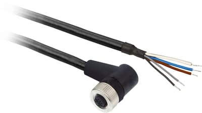 Telemecanique XZCP12V12L20 Sensor Cable, M12 female, 5-pin, PUR, 20 m