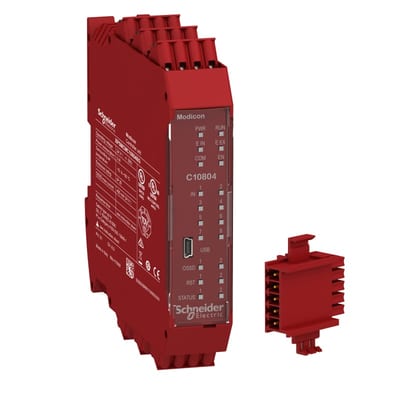 Schneider Electric XPSMCMC10804BG Safety Controller CPU, 8 in / 4 Out