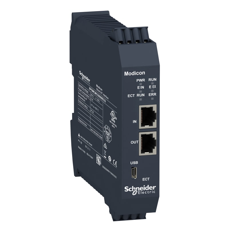 Schneider Electric EtherCAT diagnostic expansion module with spring term XPSMCMCO0000ECG