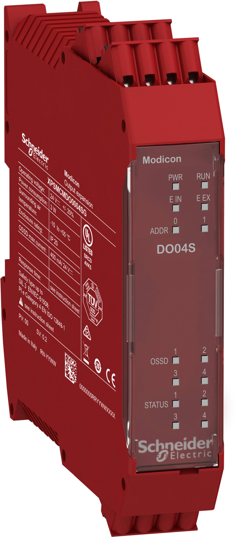 Schneider Electric 4 Digital output expansion modules with spring term XPSMCMDO0004SG