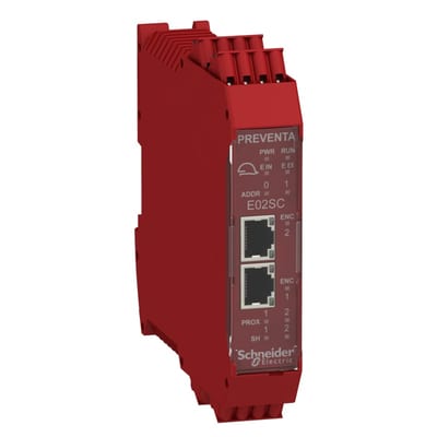 Schneider Electric Speed monitoring 2 Its/Cos encoder expansion module with spring term XPSMCMEN0200SCG