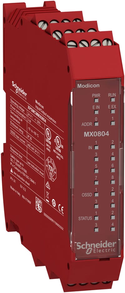 Schneider Electric XPSMCMMX0804 8-input 4-output expansion module screw