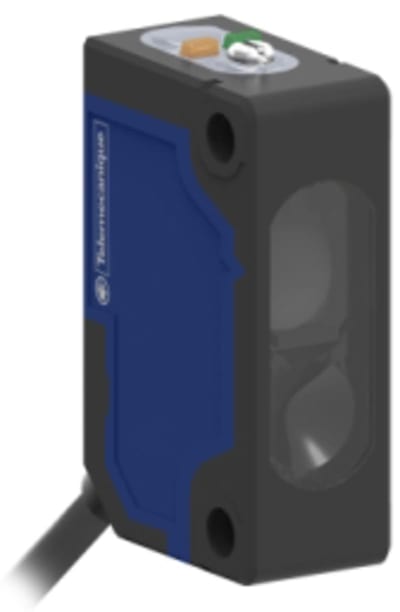 Telemecanique XUM9ANXBL2 Photoelectric Sensor, Retroreflective, Sn 6.7 m, NPN, 2 m cable