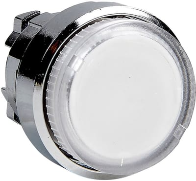 Schneider Electric ZB4BW17 Harmony XB4 Illuminated Pushbutton Head, Projecting Clear, BA 9s