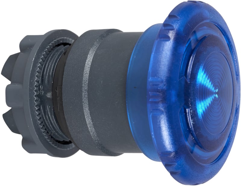 Mushroom Push Button Blue Ø40mm (ZB5AC6)