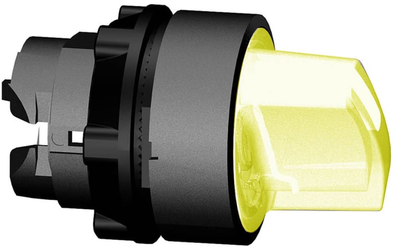 Telemecanique ZB5AK1453 Illuminated Pushbutton Head, Yellow, for LED Module, Harmony XB5 (plastic)