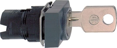 Telemecanique Harmony XB6 key-selector head, 2 positions with spring return