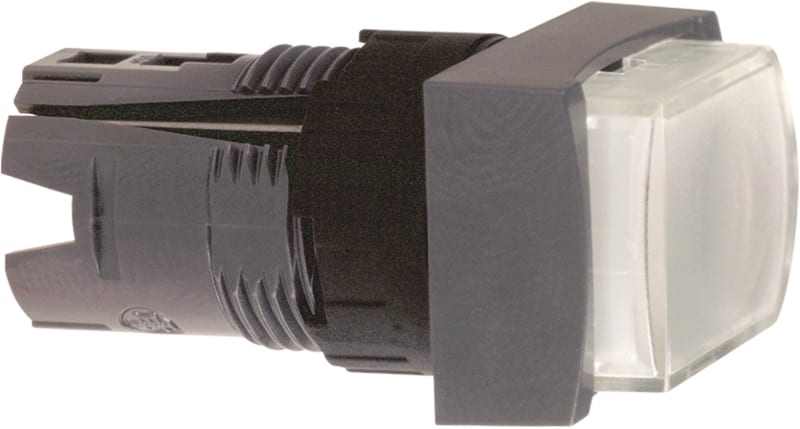 Telemecanique ZB6DE1 Illuminated Pushbutton Head, White, for LED Module, Harmony XB6