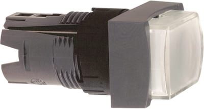 Telemecanique ZB6DE1 Illuminated Pushbutton Head, White, for LED Module, Harmony XB6