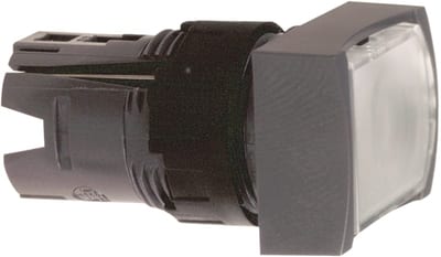 Telemecanique ZB6DF1 Illuminated Pushbutton Head, White, for LED Module, Harmony XB6