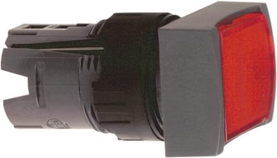 Telemecanique ZB6DF4 Illuminated Pushbutton Head, Red, for LED Module, Harmony XB6