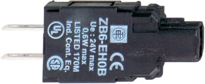 Lamp holder with series resistor 230 V AC BA9s