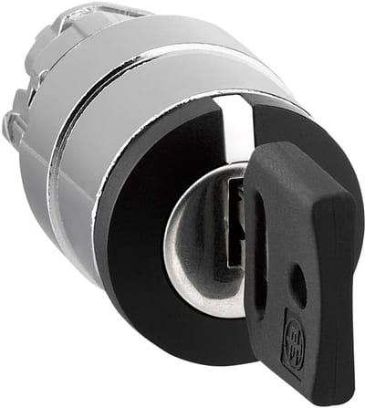 Schneider Electric ZB4BG03 Harmony XB4 3-Position Key Switch, Key 455