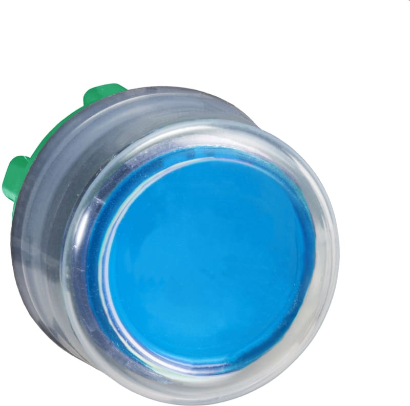 Telemecanique ZB5AP6 Push button head, plastic, projecting, blue, Ø22, spring return, booted, unmarked