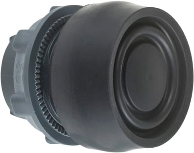 Schneider Electric ZB5AP2S black flush pushbutton head Ø22 spring return unmarked