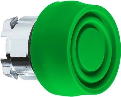 PUSH-Button with Green Silicone Cap