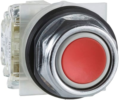 PUSH-Button RED 1C/O