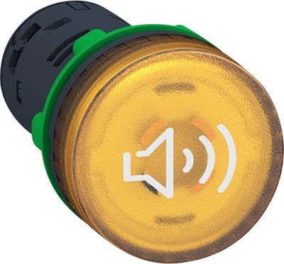 Sounder with LED yellow 24V AC/DC