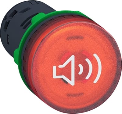 Sounder with LED red 230VAC