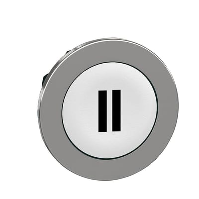 Push-button flush white with text (ZB4FA136)